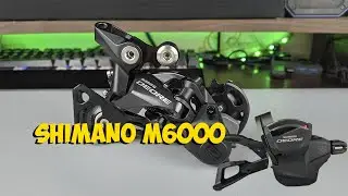 ЗАДНИЙ ПЕРЕКЛЮЧАТЕЛЬ SHIMANO RD M6000 GS и МАНЕТКА SHIMANO SL M6000 с ALIEXPRESS