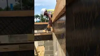 Slab beam formwork installation process prior to decking formwork.#building #carpentry #asmr