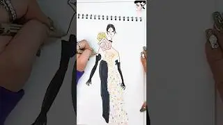 What's going on?! #Eveningdress #fashionillustration #drawingprocess #foryou #walkwithyou #shorts