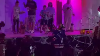 Omar in Halloween dog costume contest
