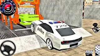 Police Car Wash Service 3D 2025 - Police Station Car Parking Simulator - Android Gameplay