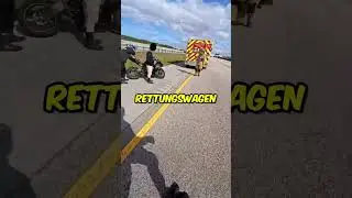 Biker hilft seinen Freund bei einem Unfall 🥺