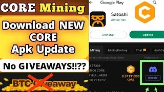 CORE Mining App NEW Update! Giveaway icon Removed!!🥺