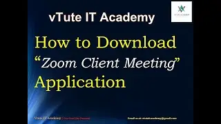 Lesson-6 #Learn How to download zoom desktop application