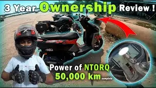 3 year ownership review !😳 ||  Power of ntorq  50,000 km 🔥 | 13/10/2024 📌
