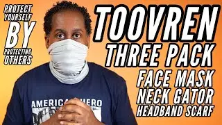 Toovren Face Mask Neck Gator Headband Scarf Three Pack (Protecting Others Is Protecting Yourself)
