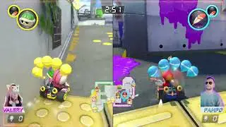 batalla valery CONTRA pampo quien ganara - Gameplay - mario kart