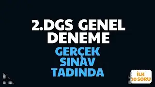 DGS 2. GENEL DENEME (TÜRKÇE- MATEMATİK)  #dgs  #matematik