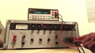 Fluke 335a Voltage Standard - running through some settings