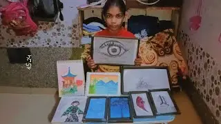 Sari Drawing Ek Saath! 🎨 | My Full Art Collection Revealed! ✨