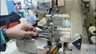 Flatlock machine folder setting #फ्लैट लॉक मशीन का फोल्डर कैसे सेट करें