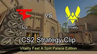 Vitality Fast A Split Palace Edition - Mirage Round 37 | Vitality | ESL Pro League Season 22 #cs2...