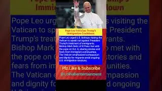 Pope Leo Criticizes Trump&rsquo;s Immigration Crackdown😀😀#usa shorts #usashorts feed#usa ytshorts