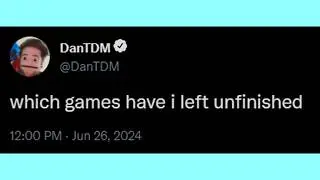 DanTDM Is Returning To His Unfinished Games