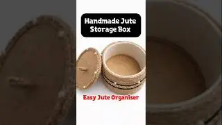 Handmade Jute Storage Box | Simple & Eco-Friendly #shorts #craft
