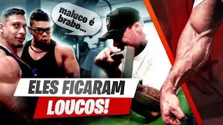 TREINO INSANO NA ACADEMIA DE QUEBRADA COM O RAMON DINO E JAPA MORFO - LEO STRONDA