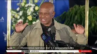 AMCU President Joseph addresses Memorial service for 13 mineworkers