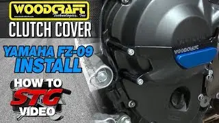 How To Install a Woodcraft Clutch Cover Protector On a Yamaha FZ-09 from SportbikeTrackGear.com