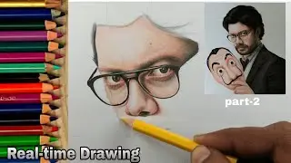 Drawing professor -Money heist|part -2| Real-time video|