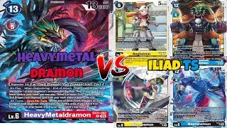 Heavymetaldramon VS Iliad Ts |Digimon TCG EX 11Dawn of Liberator Testing
