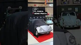 Admire esse lindo FUSCA S&Eacute;RIE PRATA todo restaurado!