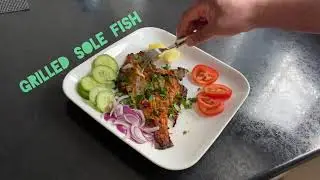 Grilled sole fish