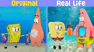 Expired cockroach spray SpongeBob 😠 | SpongeBob Original vs Real life | SpongeBob Animation