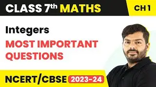 Integers - Multiple Choice Questions (MCQs) | Class 7 Maths Chapter 1