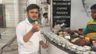 #delhi #fire #india #oldest Fire Paan ODEAN Milan at Cannaught Palace India's Oldest Thakur Pan Shop
