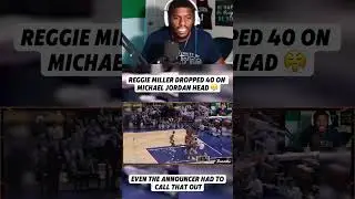 Реджи Миллер забил 40 очков, попав Майклу Джордану в голову! 🤯
