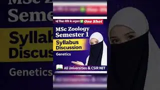 MSC SEMESTER 1 syallabus discussion of paper 3 GENETICS ....#MSC .# CSIR NET #GATE # all University 
