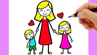 COMMENT DESSINER UNE FAMILLE FACILE ETAPE PAR ETAPE