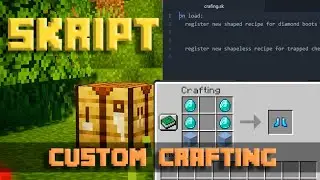 How To Make Custom Crafting Recipes - Minecraft Skript Tutorial