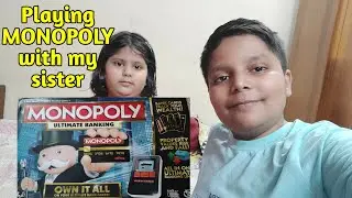 Playing MONOPOLY with my sister /   How to play monopoly turtial / How to play monopoly #monopoly