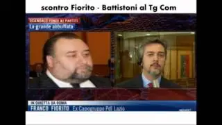 Scontro Fiorito - Battistoni al Tgcom