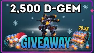 HUGE 2,500 D-GEM Giveaway! 20.8K Subs War Robots