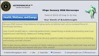 January 2026 Health Outlook &mdash; Your Wellness Path Revealed | AstroPrinciple #health
