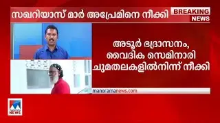 സഖറിയാസ് മാര്‍ അപ്രേമിനെ നീക്കി; സഭയുടെ ഔദ്യോഗിക നിലപാടുകള്‍ക്കെതിരായ പരാമര്‍ശത്തിലാണ് നടപടി