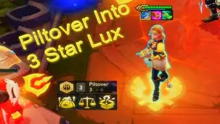 Unstoppable Force 3 Piltover Units into 3 Star Lux Gameplay TFT SET 9