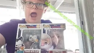 New Pinocchio Funko Pops Geppetto & Figaro With Cleo Funko Pop Review
