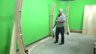 Making a space ship film set in a studio in Guelph Ontario.