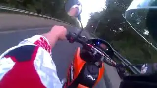 Wheelie on Yamaha xt125x stunt supermoto sumo