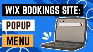 Appointment Website with Wix: Editing Your Popup Menu