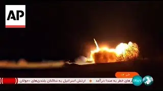 Iran releases video it says shows missiles being fired against Israeli targets