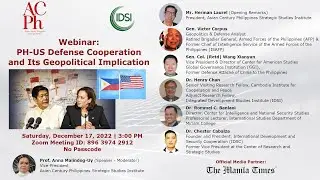 Philippines-United States Defense Cooperation and Its Geopolitical Implications