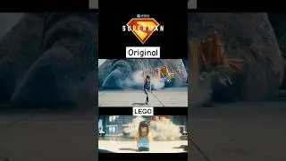 Side by Side ll Lego vs Original Trailer #ytshorts #trending #superman