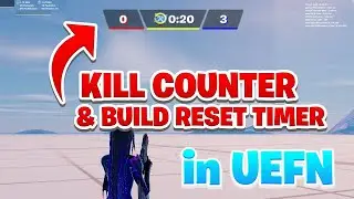 RED VS BLUE KILL COUNTER & BUILD RESET TIMER HUD in Fortnite Creative (UEFN)