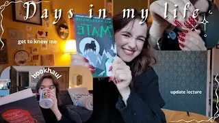 DAYS IN MY LIFE☕️: update lecture, bookhaul, get to know me, livre vibe rom-com
