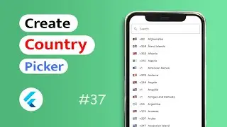 How to create a Country Picker in Flutter App? (Android & IOS)
