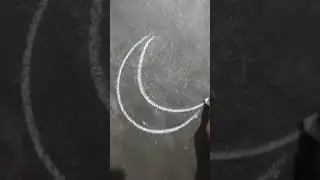 moon simple outline drawing
